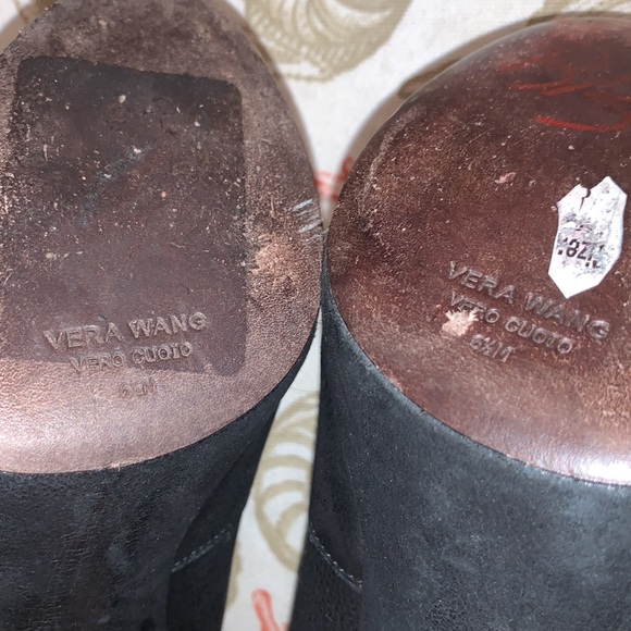 (Authentic Vera Wang) Ankle Boot Heels size 6.5 - Picture 12 of 14